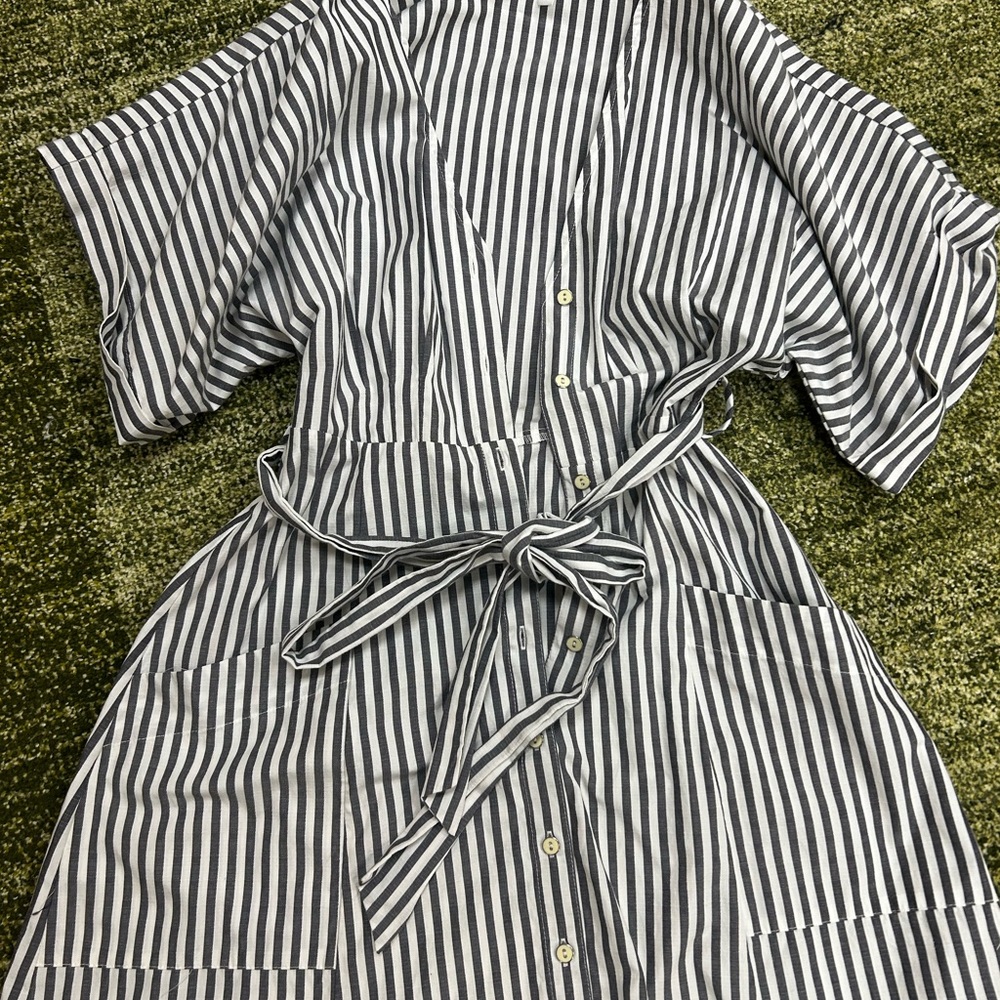 Bp. Striped Aline mini dress. - Picture 6 of 7